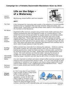 Life on the Edge – of a Waterway - Blackstone Headwaters Coalition