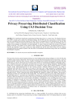 Privacy Preserving Distributed Classification Using C4.5