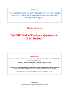 The EBE Book of Economic Questions for HSC Students