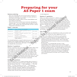 Sample Paper 1 Exam Preparation chapter from Conquest, control