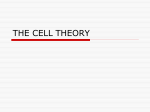 THE CELL THEORY