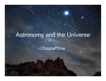 Astronomy and the Universe - Department of Physics and Astronomy