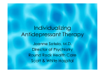 Individualizing Antidepressant Therapy Individualizing