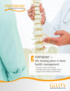 FORTIBONE® – the missing piece in bone health management