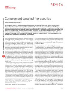 Complement-targeted therapeutics