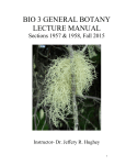bio 3 general botany lecture manual