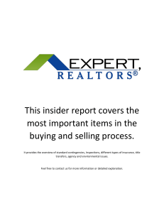 This insider report covers the most important items in the buying and