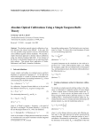 Absolute Optical Calibrations Using a Simple Tungsten Bulb: Theory