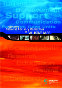 palliative care - Department of Health