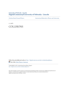 collisions - DigitalCommons@University of Nebraska