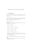 Programming using the GeomLab language