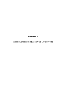 chapter 1 introduction and review of literature
