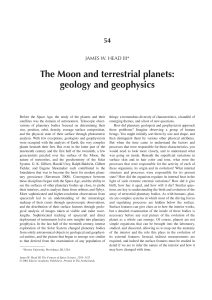 The Moon and terrestrial planets: geology and geophysics
