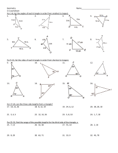 Review of Angle Side Concepts Wksht