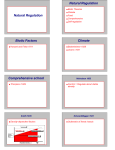 Natural Regulation Natural Regulation Biotic Factors Climate