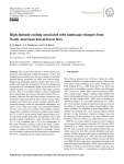 High-latitude cooling associated with landscape