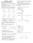 Math 140 Lecture 10 y = 2x-6 y = 2x3-8x2