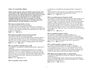 INDEX: IN TAXONOMIC ORDER Numbers at left of species` names