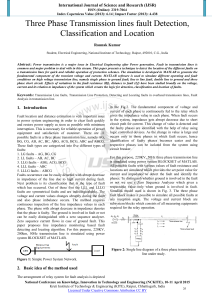 Three Phase Transmission lines fault Detection, Classification and