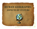 HUMAN GEOGRAPHY: