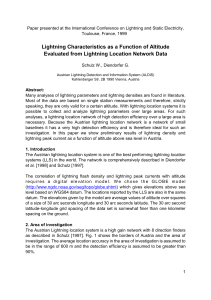 Lightning Characteristics as a Function of Altitude Evaluated