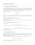 Review Questions: Asset Pricing 1 Deterministic Fruit Tree Prices 2