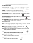 Physical Education-Components of Physical Fitness