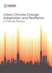 Urban Climate Change Adaptation and Resilience