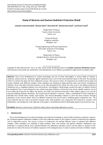 Study of Neutron and Gamma Radiation Protective