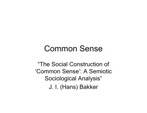Common Sense - SemioticSigns.com