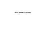 MySQL Backup and Recovery