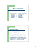 Physical Geography Geomorphology