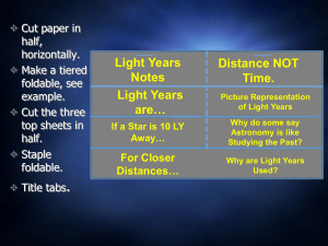 light years - Fort Bend ISD