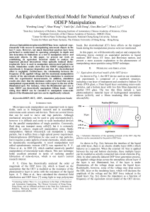 An Equivalent Electrical Model for Numerical Analyses of ODEP