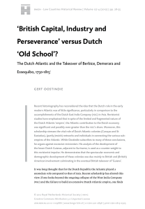 `British Capital, Industry and Perseverance` versus Dutch