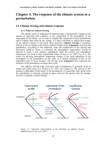 4. The response of the climate system to a