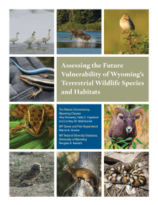 Assessing the Future Vulnerability of Wyoming`s