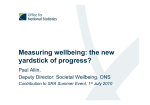 Measuring wellbeing: the new yardstick of progress?