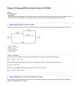 Physics 212 Spring 2009 Final Exam Version A (872336)