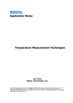 Temperature Measurement Overview ...................................................... 1