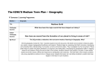 The KING`S Medium Term Plan – Geography