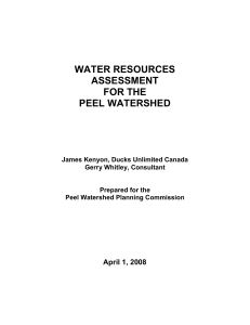 Water Resources Assessment Report