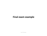 Final exam example - U of L Class Index