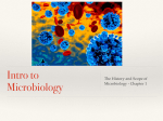 The History and Scope of Microbiology - Chapter 1