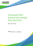 Exchange DAG backup and design best practices