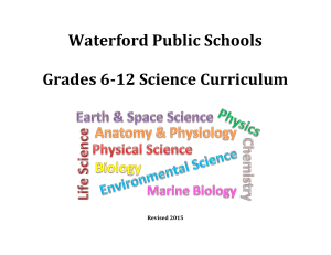 Waterford Public Schools Grades 6