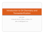Introduction to Oil Chemistry and Transesterification