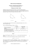 MEI Structured Mathematics Practice Comprehension Question