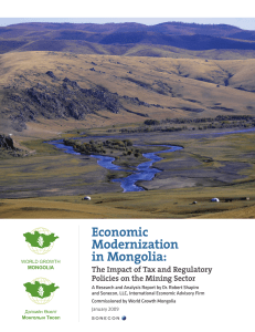Economic Modernization in Mongolia