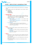 light – reflection and refraction